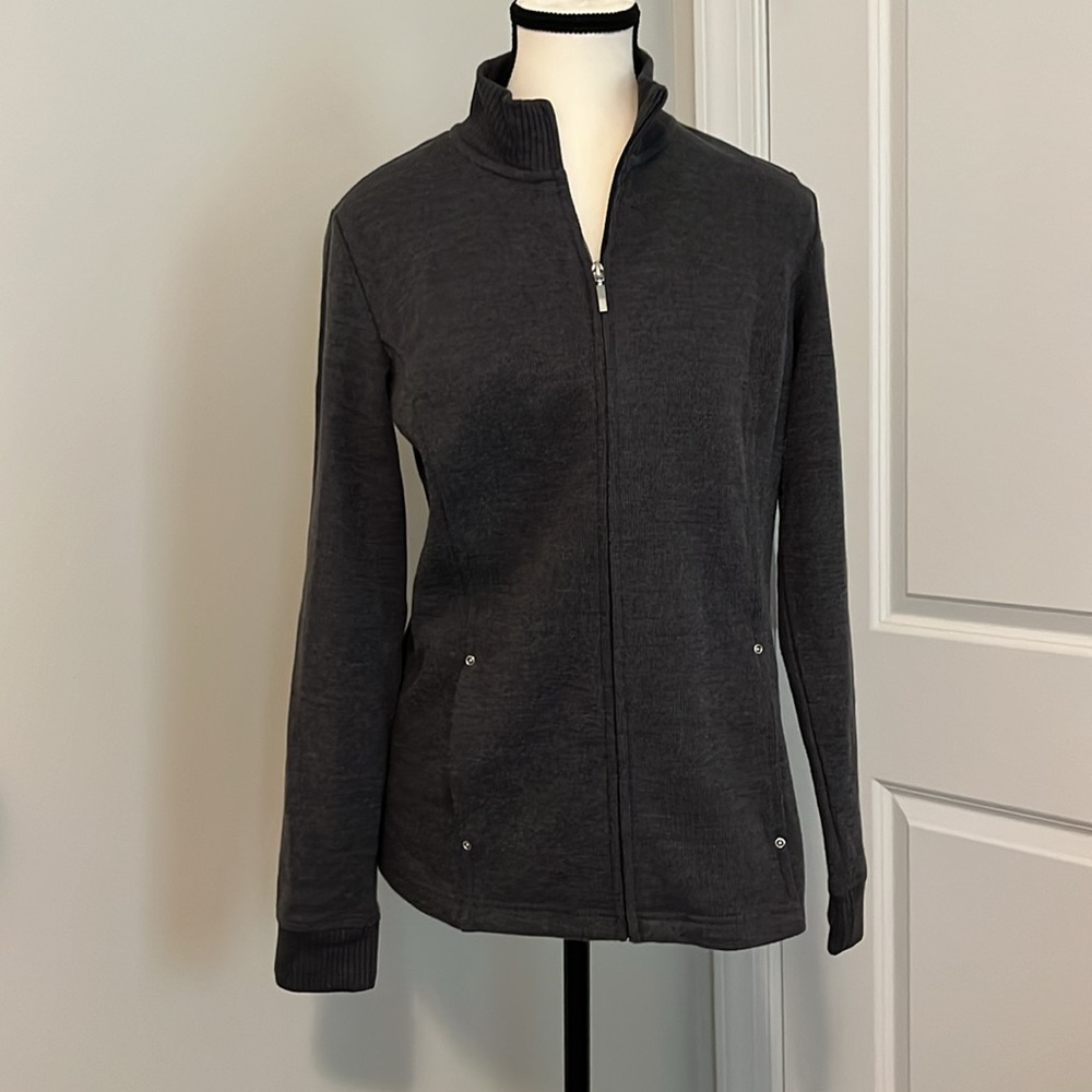 Karen Scott Zip Up Sweater - Picture 2 of 8